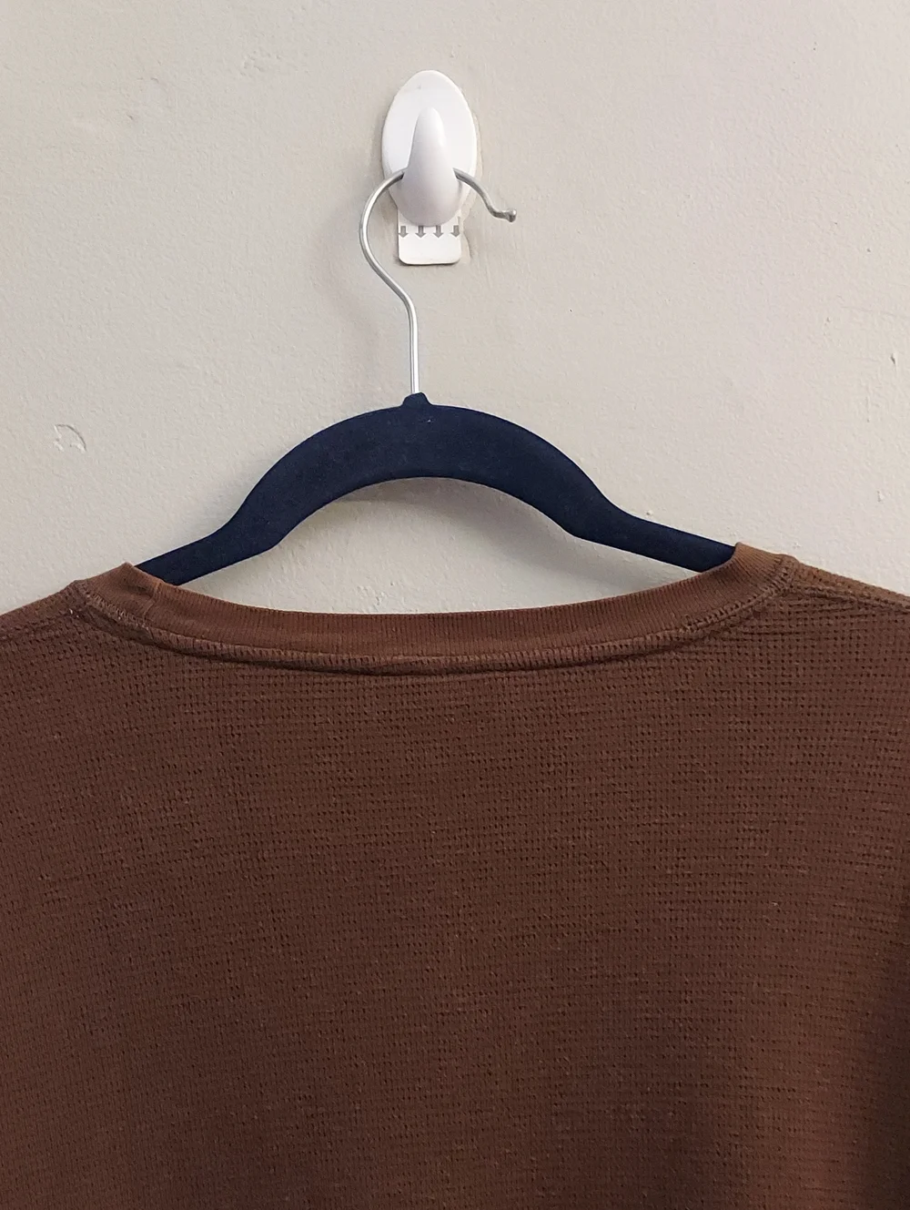 POLO by RALPH LAUREN Sleepwear Brown Waffleknit Long-Sleeve Crewneck Pullover L